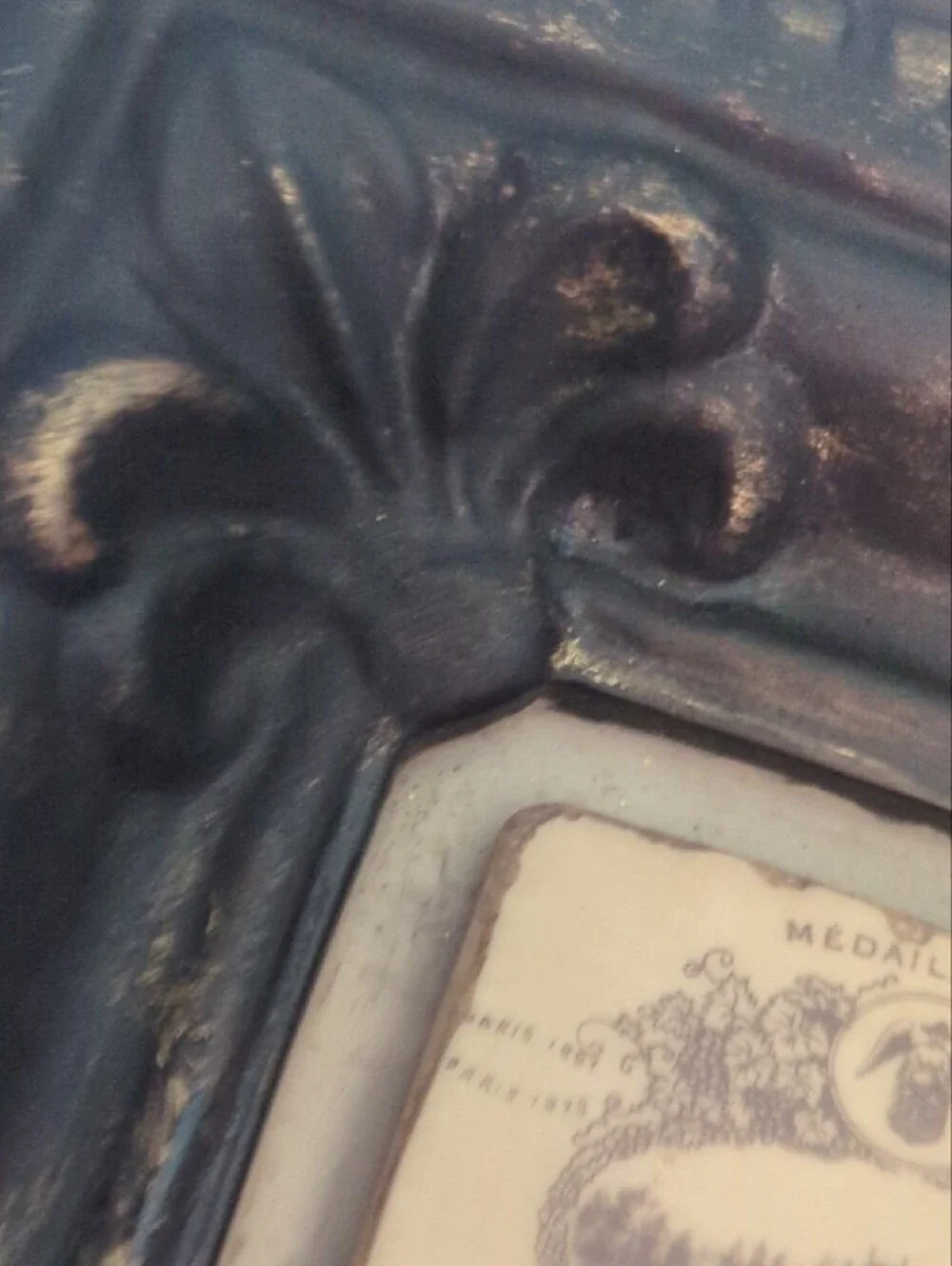 Chateau Montrose 1920 Antique-Style Dark Brown Decorative Wall Accent